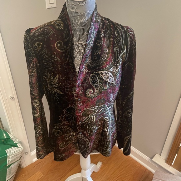 RL Black Label Paisley Blazer Sz 10 - Picture 15 of 15
